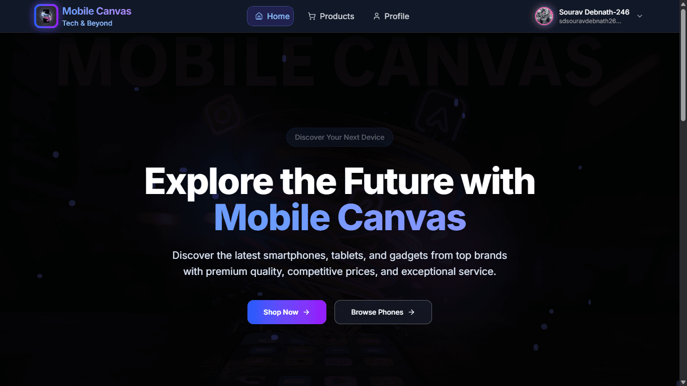 MobileCanvas - Gadget E-Commerce